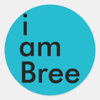 i am Bree Sticker (blau)
