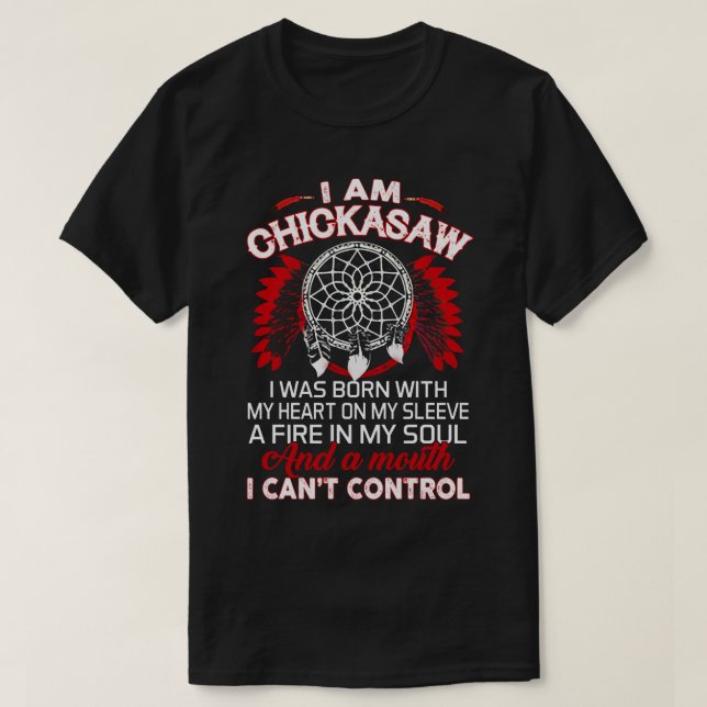 I.Am Chickasaw Indianerstolz T-Shirt (Design vorne)