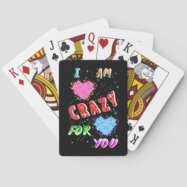 I Am Crazy For You Spielkarten (Rückseite)