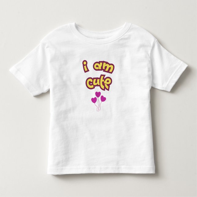 I am cute kleinkind t-shirt (Vorderseite)