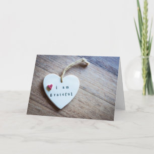 'I am Gratec' Heart Plaque  Karte