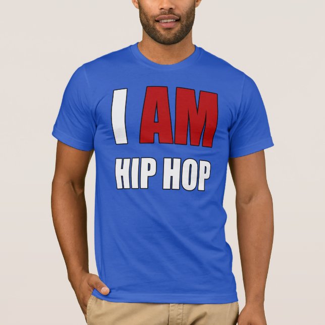 "I AM HIP HOP", RED BRIEF T-Shirt (Vorderseite)