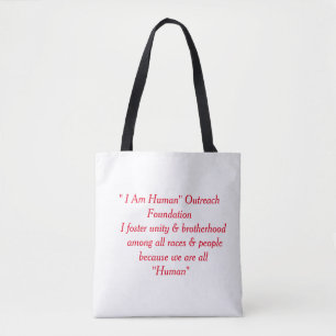 "I Am Human" Totbeutel