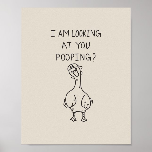 I am looking at you pooping poster (Vorne)