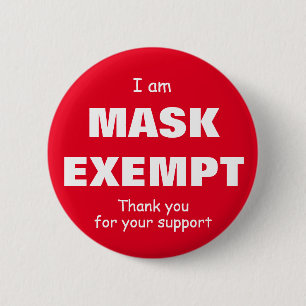I am Mask Frei- 2-1/4 inch Button