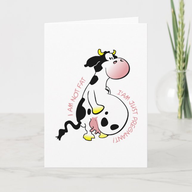 I am not fat, I am just pregnant Karte (Vorderseite)