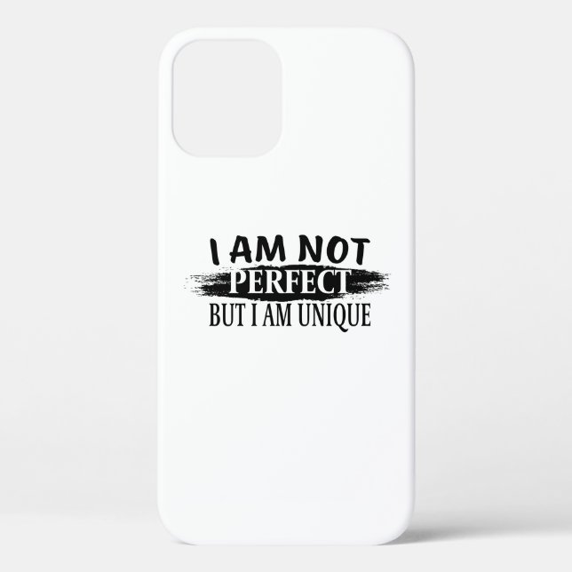 I am not perfect, but I am unique Case-Mate iPhone Hülle (Rückseite)