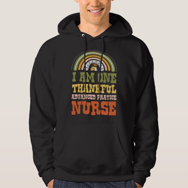 I Am One Thankful Advanced Practice Nurse Bohemian Hoodie (Vorderseite)