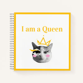 I Am Queen – Elegant funny Notizbuch