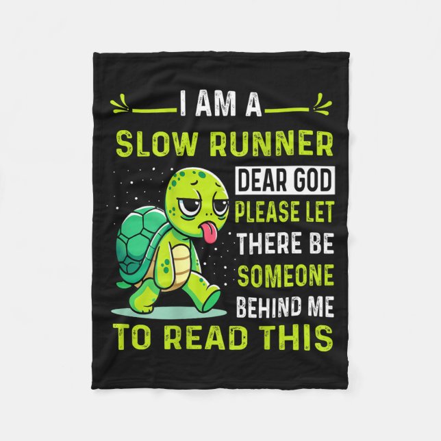 I Am Runner Dear God Please Let There Be Someone F Fleecedecke (Vorderseite)