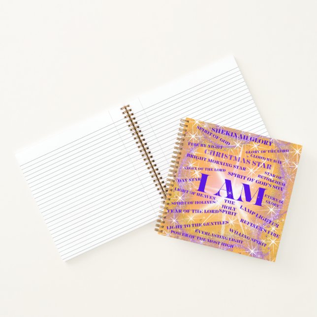 I AM Shekinah Glory Spiral Notebook Notizbuch (Innenseite)