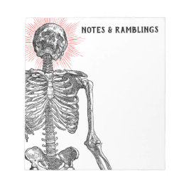 I am Skeleton! Notepad Notizblock