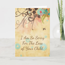 I Am So Sorry, Miscarriage or Stillborn Card Karte