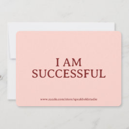 I am successful Card, Custom Gift for Her & Friend Feiertagskarte