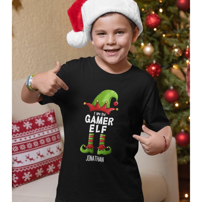 I am The Gamer Elf Christmas T-Shirt (Von Creator hochgeladen)