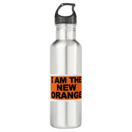 I am The New Orange Edelstahlflasche