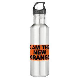 I am The New Orange Edelstahlflasche