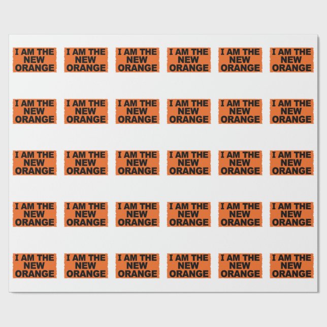 I am The New Orange Geschenkpapier (Flach)