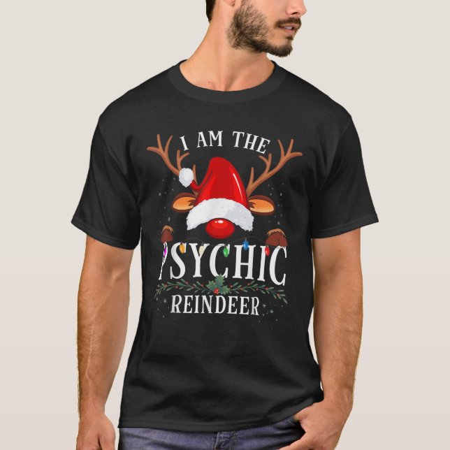 I Am The Psychic Reindeer Christmas Family  T-Shirt (Vorderseite)