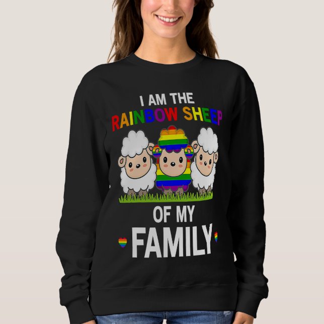 I Am The Rainbow Sheep Of My Family  Pride LGBT Fl Sweatshirt (Vorderseite)
