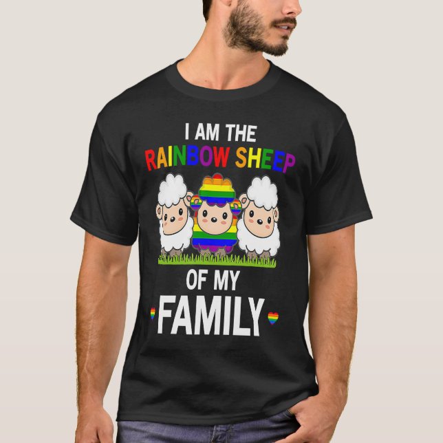 I Am The Rainbow Sheep Of My Family  Pride LGBT Fl T-Shirt (Vorderseite)