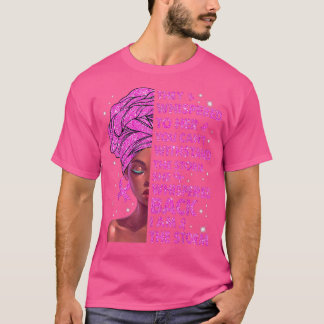 I Am The Storm Black Woman Afro Breast Cancer Awar T-Shirt