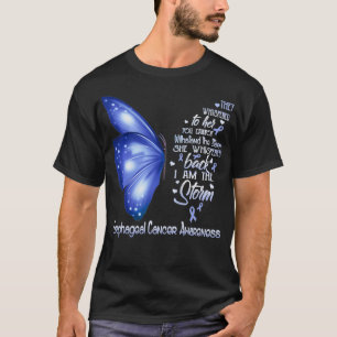 I am the storm Esophageal Cancer Awareness Butterf T-Shirt