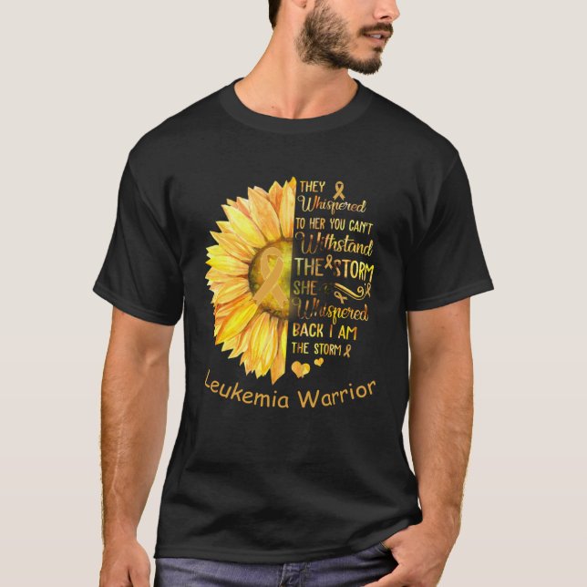 I am the Storm Leukemia Warrior T-Shirt (Vorderseite)