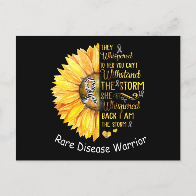 I am the Storm Rare Disease Warrior T-Shirt38  Postkarte (Vorderseite)