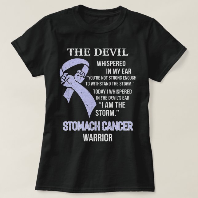 I Am The Storm Support Stomach Cancer Awareness T-Shirt (Design vorne)