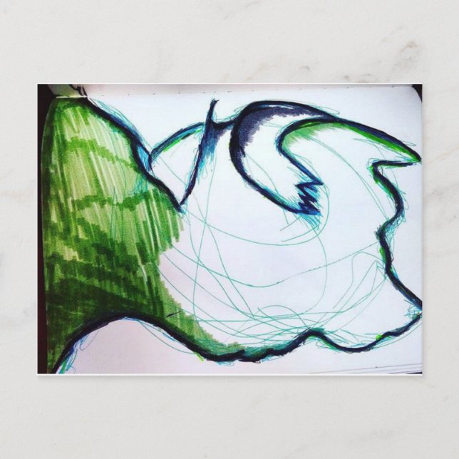 I am the Stranger Thing Postkarte (Vorderseite)