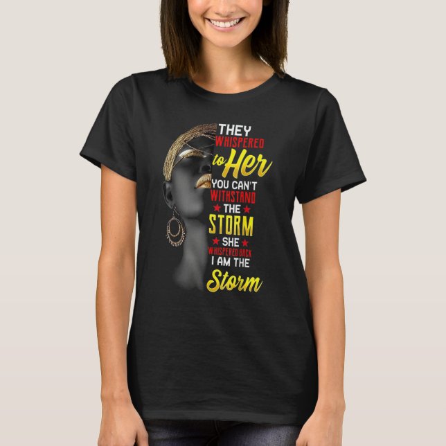 I Am The Strong African Queen girls - Black Histor T-Shirt (Vorderseite)