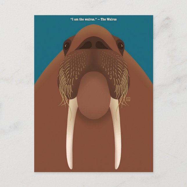 I am the Walrus Postcards Feiertagspostkarte (Vorderseite)