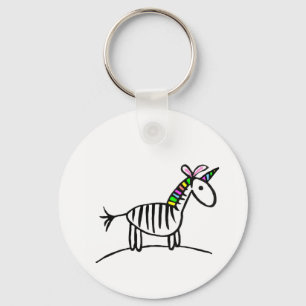 I am Unicorn zebra keychain Schlüsselanhänger