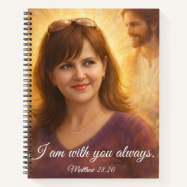 I Am With You Always Custom Photo Notebook  Notizbuch
