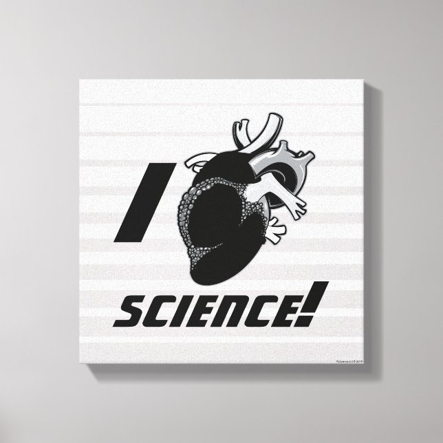 I (Anatomisches Herz) Wissenschaft Leinwanddruck (Vorderseite)