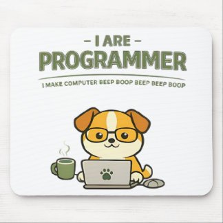 I Are Programmer Beep Boop Funny Mouse Pad Mousepad