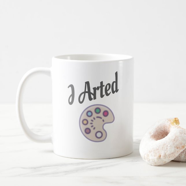 I Artist, Artist Art Lehrer Painter Funny Kaffeetasse (Mit Donut)