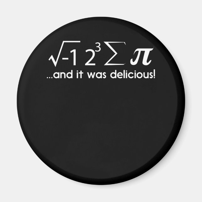 I Ate Einige Pi 8 sum Pie Lehrer Mathematik T Shir Magnet (Vorne)