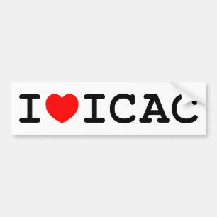 I Autoaufkleber der Liebe-ICAC