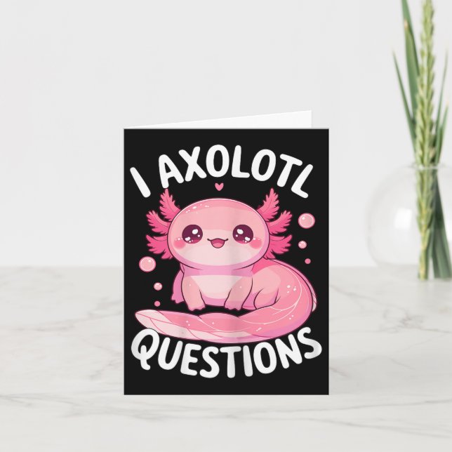 I Axolotl-Fragen Karte (Vorderseite)