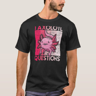 I Axolotl Fragen Kinder Jugendliche Retro Axolo T-Shirt