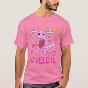 I Axolotl Fragen Kinder Salamander Plush Funny Cu T-Shirt