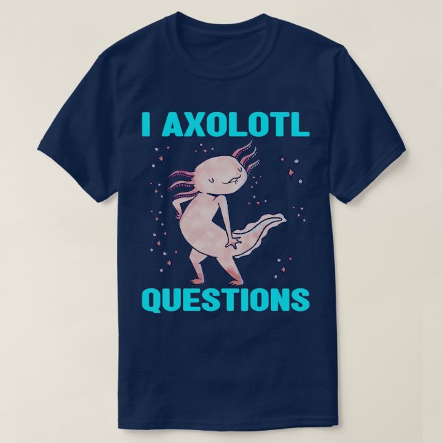 I Axolotl Fragen Salamander Kinderkostüm T-Shirt (Design vorne)