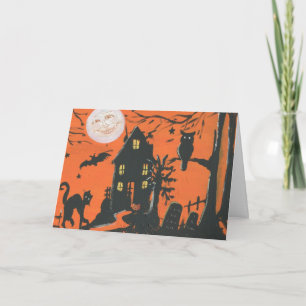 I B Gone Vintage Halloween Postkarte