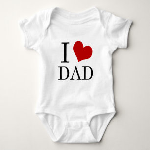 I Baby Onsie des Herz-Vater-(i-Liebe-Vater) Strampler