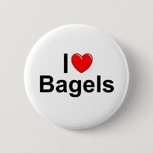 I Bagel der Liebe-(Herz) Button