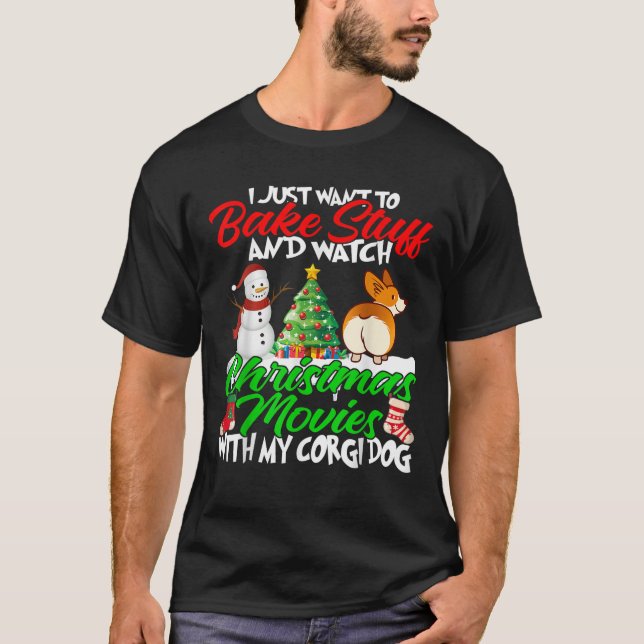 I Bake Stuff And Watch Christmas Movies With My Co T-Shirt (Vorderseite)