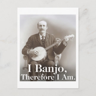 I Banjo Postcard Postkarte