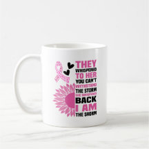 "I Be the Storm" Inspiration Pink Zitat Design